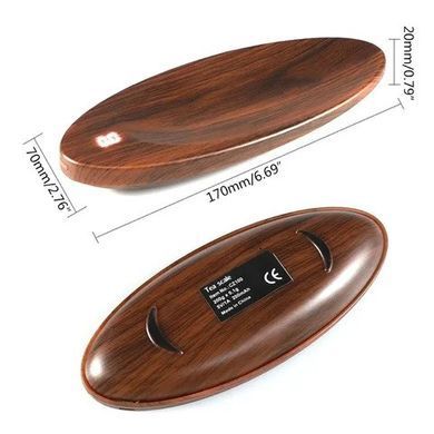 Ваги для чаю Tea Scale Precision Електронні до 200 грм Темне дерево