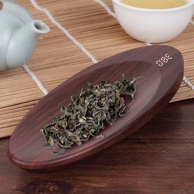 Ваги для чаю Tea Scale Precision Електронні до 200 грм Темне дерево