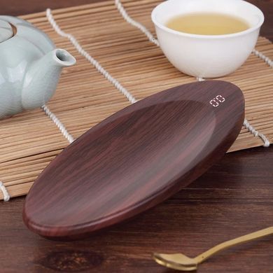 Ваги для чаю Tea Scale Precision Електронні до 200 грм Темне дерево