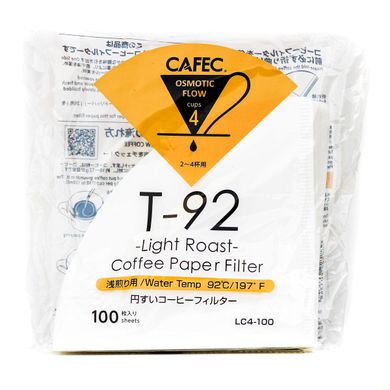 Фильтры CAFEC Light Roast на 2-4 чашки белые 100 шт, 02