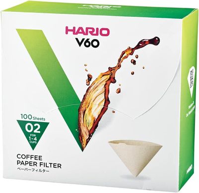 Фільтри Hario V60 02 100 шт білі