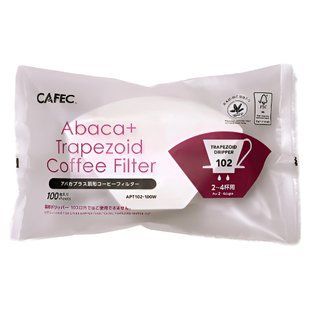 Фільтри паперові 102 CAFEC ABACA+ Trapezoid Filter Paper 100 шт