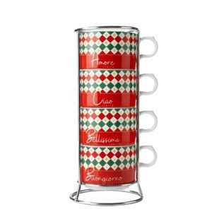 Набор чашек Bialetti Tricolore 160 мл 4 шт
