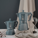 Гейзерна кавоварка Bialetti Moka Exclusive Octagonal Induction на 3 чашки (130 мл) Сіра