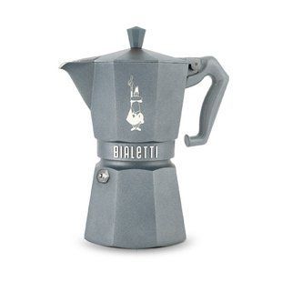 Гейзерна кавоварка Bialetti Moka Exclusive Octagonal Induction на 6 чашок (270 мл) Сіра