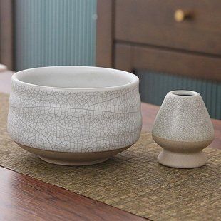 Набір для приготування чаю Матча Чаван + кусенаоши Ancient White 550 мл
