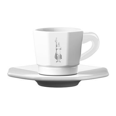 Набір чашок Bialetti для еспресо білі 75 мл 4 штук