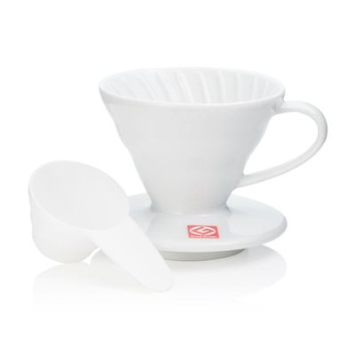 Пуровер воронка Hario V60 01 керамика белый