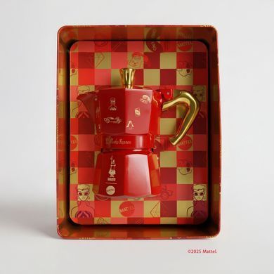 Гейзерна кавоварка Bialetti Moka Express Mattel 80th Аnniversario 3 чашки (130 мл)