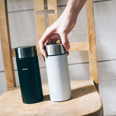 Термочашка из нержавеющей стали HARIO Stainless Steel Slim Bottle 350 мл - Black