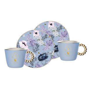 Набор чашек с блюдцами Bialetti x Bridgerton 80 мл 2 штук