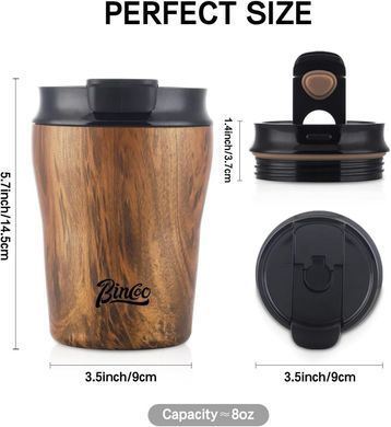 Термочашка Bincoo Wood Grain 280 мл