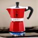 Гейзерна кавоварка Bialetti Moka Express на 1 чашу (60 мл) Червона