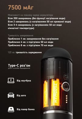 Кофеварка портативная iCafilas Portable Espresso Maker Коричневая