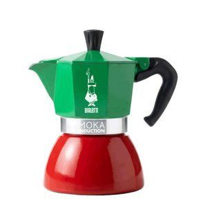 Гейзерна кавоварка Bialetti Moka Induction Tricolore на 4 чашки (190 мл)