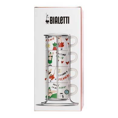 Набор чашек для капучино Bialetti 200 мл 4 штук