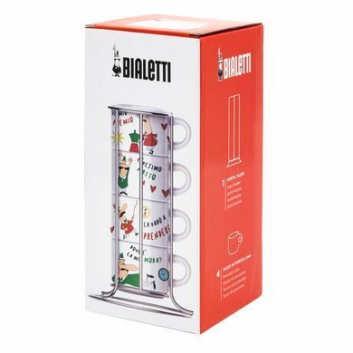 Набор чашек для капучино Bialetti 200 мл 4 штук