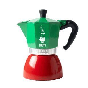 Гейзерна кавоварка Bialetti Moka Induction Tricolore на 6 чашок (270 мл)