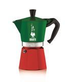 Гейзерная кофеварка Bialetti Moka Express Italia на 6 чашек цветная (270 мл)
