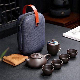 Набор для чайной церемонии глиняный на 4 персоны "Ши Пяо"