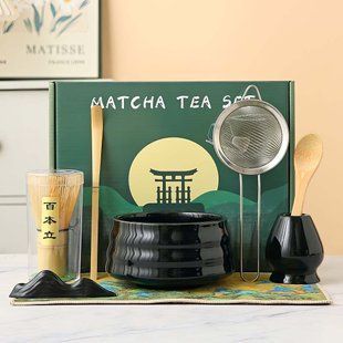 Набор для чая Матча на 7 предметов "Лунный Свет" Черный