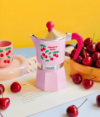 Гейзерна кавоварка Bialetti Rainbow Fruit Vibes - Cherries 3 чашки (130 мл)