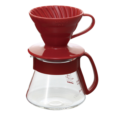 Набор Hario V60 Ceramic 01 Красный