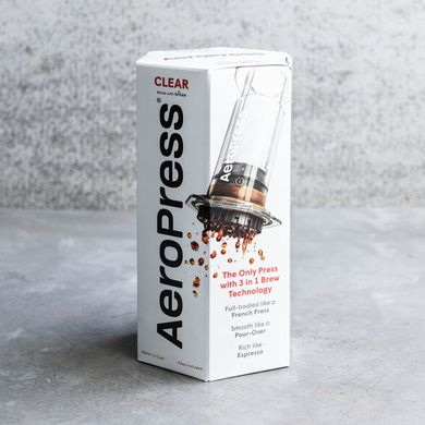 AeroPress Clear кавоварка ручна Аеропрес прозорий