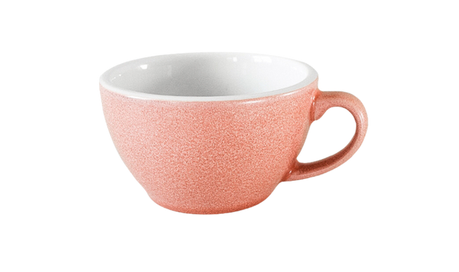 Чашка з блюдцем для капучіно Loveramics Egg 250 мл Cinnabar