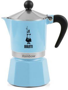 Гейзерна кавоварка Bialetti Rainbow Blue 1 чашка (60 мл)