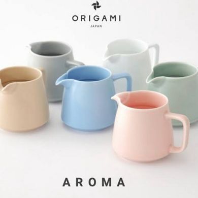 Керамічний сервер для кави і чаю ORIGAMI Aroma 400 мл Matt Pink