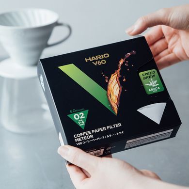 Паперові фільтри для кави HARIO V60 02 Meteor, набір 50 шт