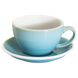 Чашка з блюдцем для латте Loveramics Egg 300 мл Ice Blue