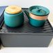 Набор для чайной церемонии Gongfu Travel Tea Set на 9 предметов зеленый