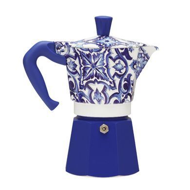 Гейзерная кофеварка Bialetti х Dolce&Gabbana Blu Mediterraneo Moka Expess на 6 чашек (270 мл)