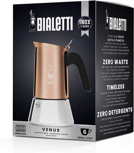 Купити Гейзерна кавоварка Bialetti на 6 чашок New Venus Induction