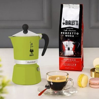 Гейзерная кофеварка Bialetti Rainbow Green на 1 чашка (60 мл)