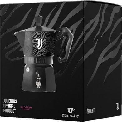 Гейзерна кавоварка Bialetti Moka Express Juventus на 3 чашки (130 мл)