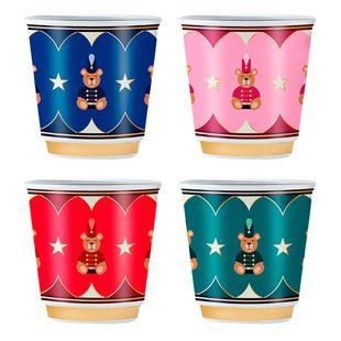 Набор чашек Bialetti Magico Ricordo Teddy Bear 90 мл 4 штук