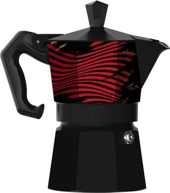 Гейзерна кавоварка Bialetti Moka Express Milan на 3 чашки (130 мл)