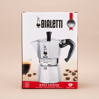 Гейзерная кофеварка Bialetti Moka Express на 6 чашек (270 мл)