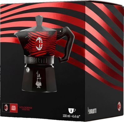 Гейзерна кавоварка Bialetti Moka Express Milan на 3 чашки (130 мл)