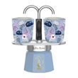 Гейзерная кофеварка Bialetti x Bridgerton Set Mini Express 90 мл. + 2 чашки