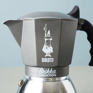 Гейзерна кавоварка Bialetti Brikka Induction на 4 чашки (170 мл)
