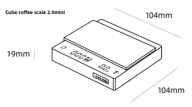 Весы для кофе Эспрессо MHW-3Bomber Cube Mini