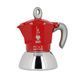Гейзерна кавоварка Bialetti на 2 чашки Moka Induction (100 мл) червона