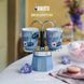 Гейзерная кофеварка Bialetti x Bridgerton Set Mini Express 90 мл. + 2 чашки
