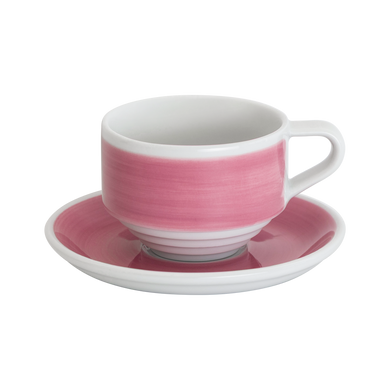 Чашка для флэт уайта Loveramics Deco 165 мл Pink Handpaint