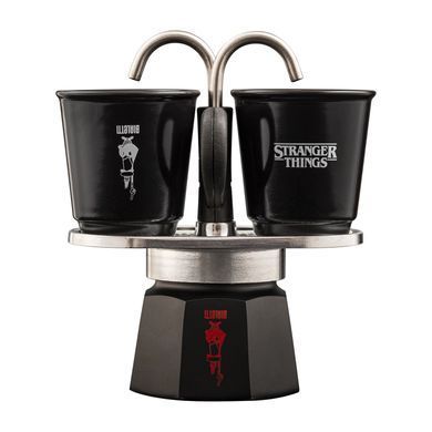 Гейзерна кавоварка Bialetti x Stranger Things Set Mini Express 90 мл. + 2 чашки