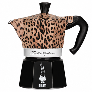 Гейзерна кавоварка Bialetti x Dolce&Gabbana Moka Express Leopardo на 3 чашки (130 мл)